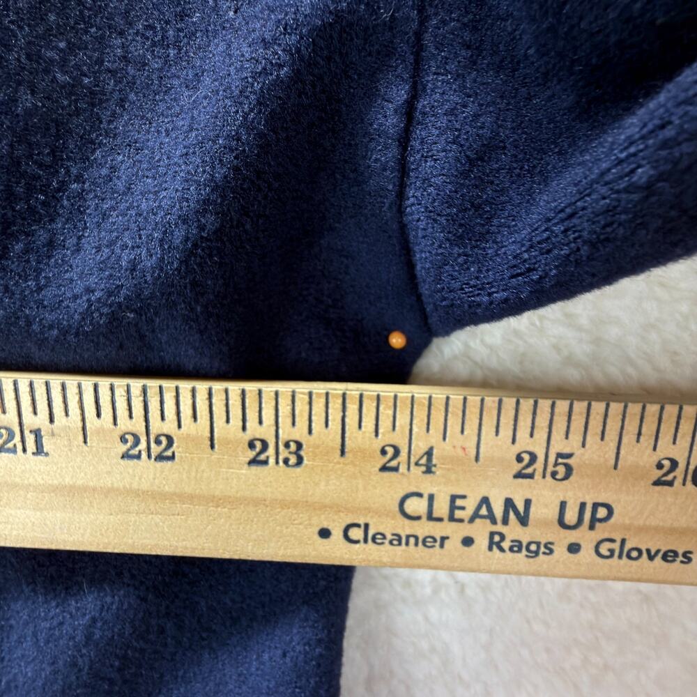 Christian Dior Monsieur Men Bathrobe Navy Blue One Size Red White Piping Belted - Picture 5 of 11